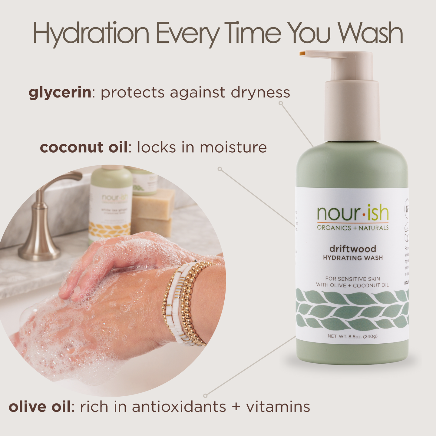 Driftwood Hydrating Hand Soap- DISCONTINUED