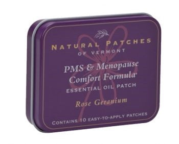 Rose Geranium PMS & Menopause Essential Oil Patch - 10 Pack Tin