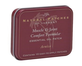 Arnica Muscle & Joint Comfort Essential Oil Patch - 10 Pack Tin